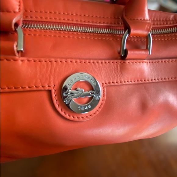 Longchamp Orange Boston Bag - Picture 8 of 11